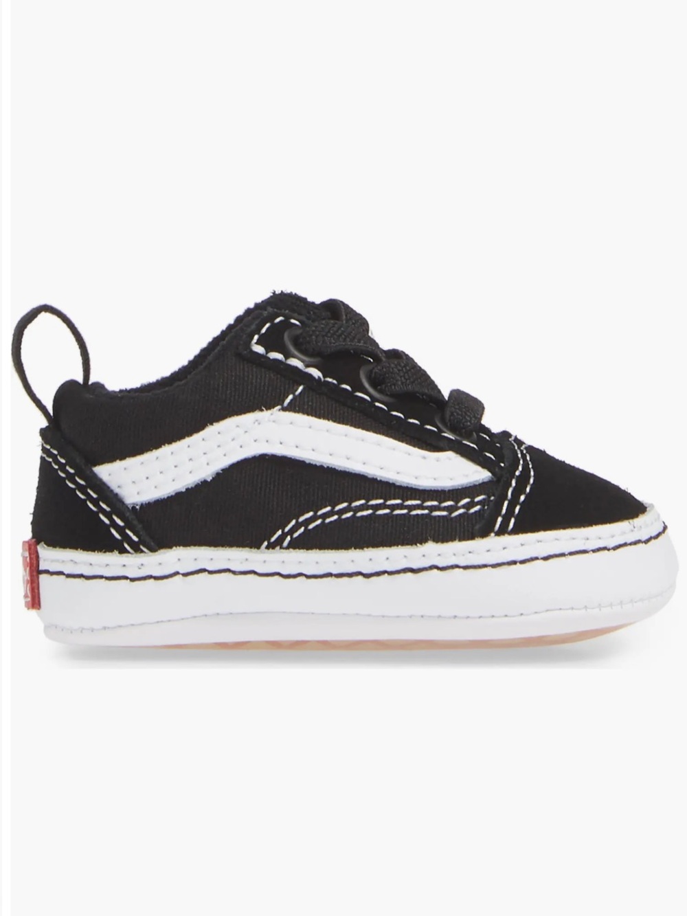 Vans Old Skool Crib Black and White Baby Infant Walker Shoes